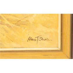 Alan Stuttle (Scarborough 1939-): 'Yorkshire Landscape', oil on canvas signed, titled and dated 1974 verso 50cm x 60cm