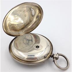  Victorian silver hunter pocket watch by John Walker London 1860  