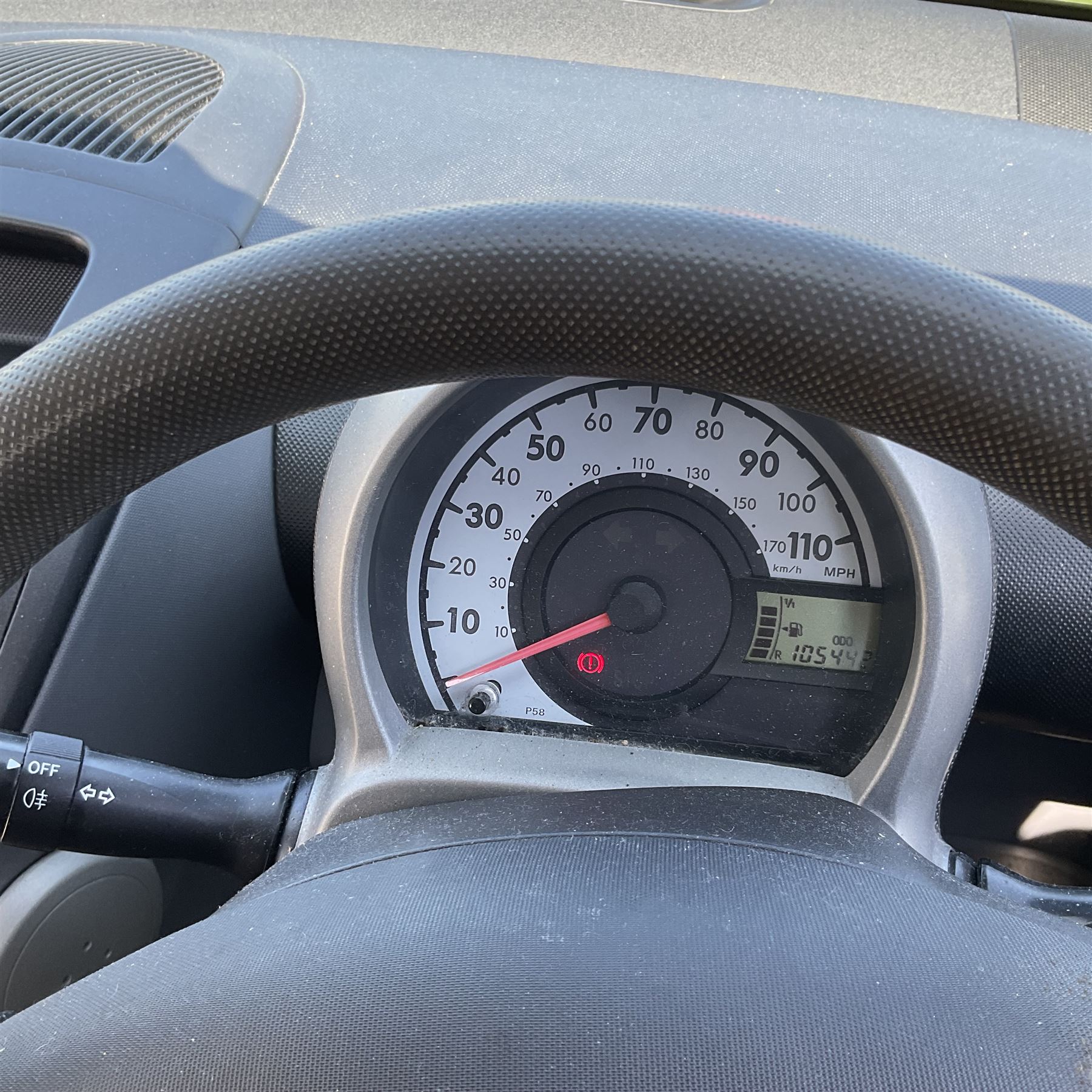 Peugeot 107, 998cc petrol YG11 TZC MOT - 15 February 2025, single key, V5 present, 105k miles - THIS LOT IS TO BE COLLECTED BY APPOINTMENT FROM DUGGLEBY STORAGE, GREAT HILL, EASTFIELD, SCARBOROUGH, YO11 3TX