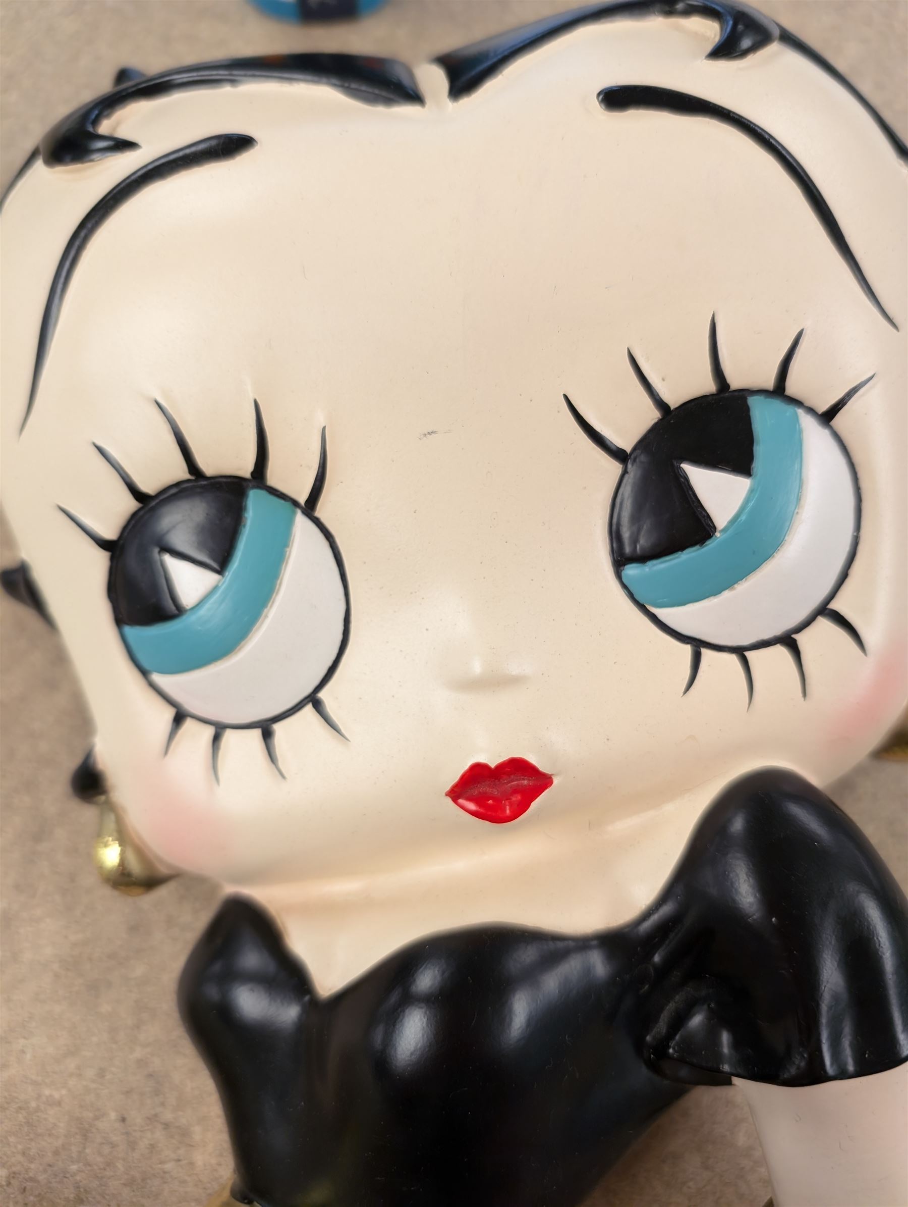 Betty Boop battery operated wall clock, H60cm