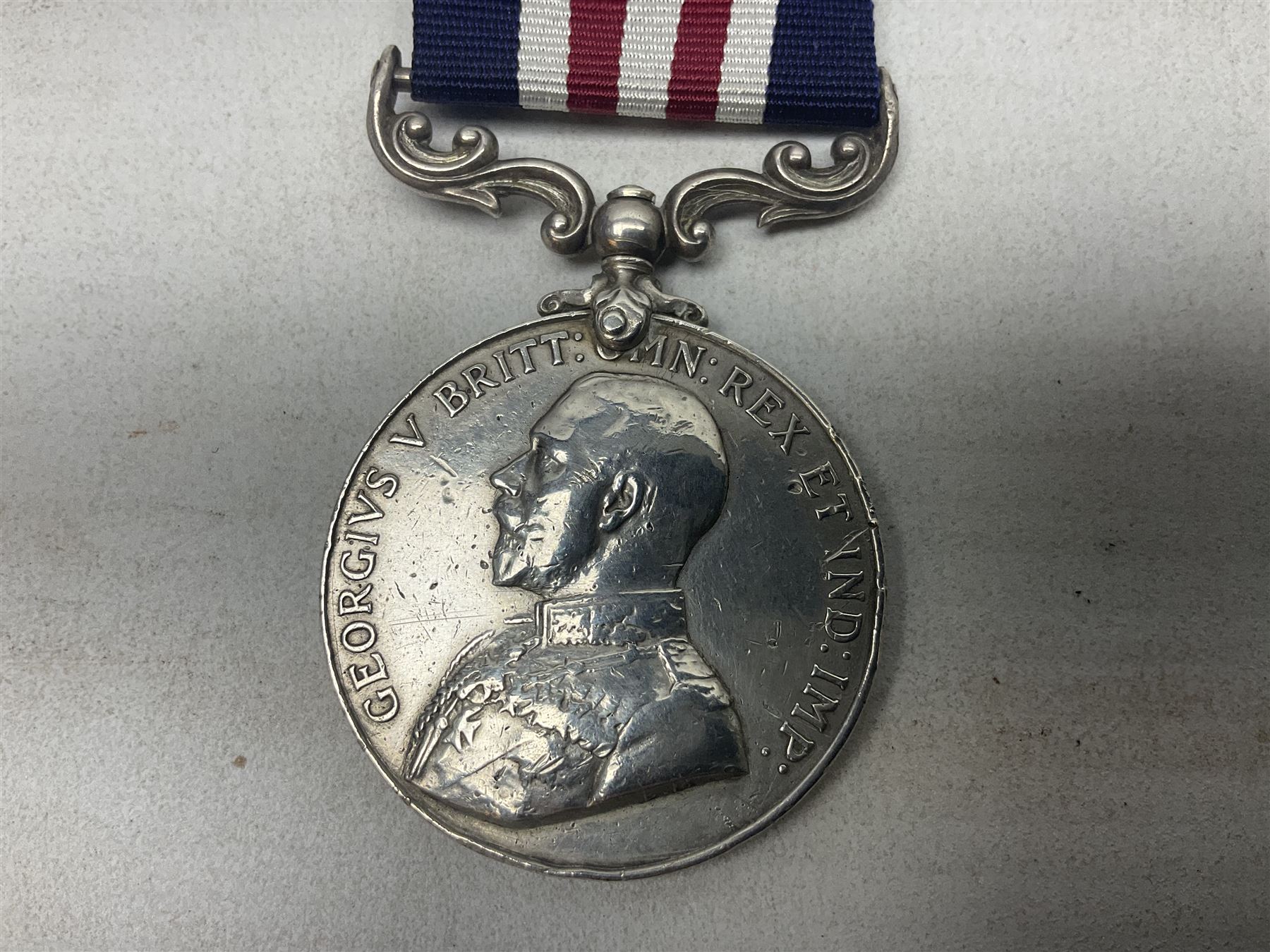 George V Military Medal awarded to S-9486 Pte. W. Evans 9/Gord. Hdrs.; with ribbon