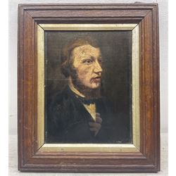 John Crane (British 19th Century): Portrait of a Gentleman, oil on canvas laid on panel unsigned 22cm x 17cm