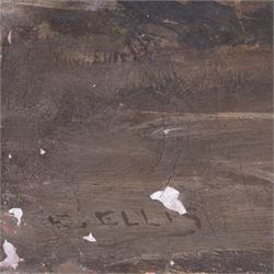 Edwin John Ellis (British 1841-1895): Windmills, pair oils on canvas, one signed 36cm x 46cm (2) (unframed)