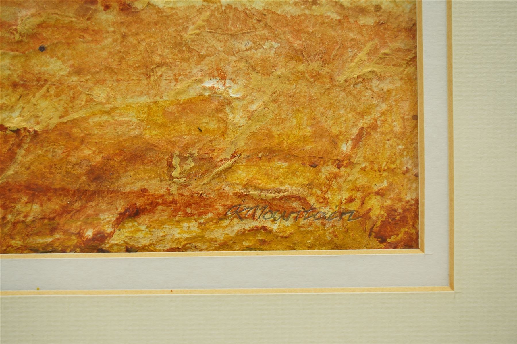 Keith Mountain (British 1944-): Cliff Face and Trees, watercolour on textured paper signed 44cm x 35cm 