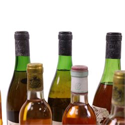 Mixed wine; including Chateau Lafaurie Peyraguey 1982 Sauternes, Moulin Touchais Anjou, etc, various contents and proof