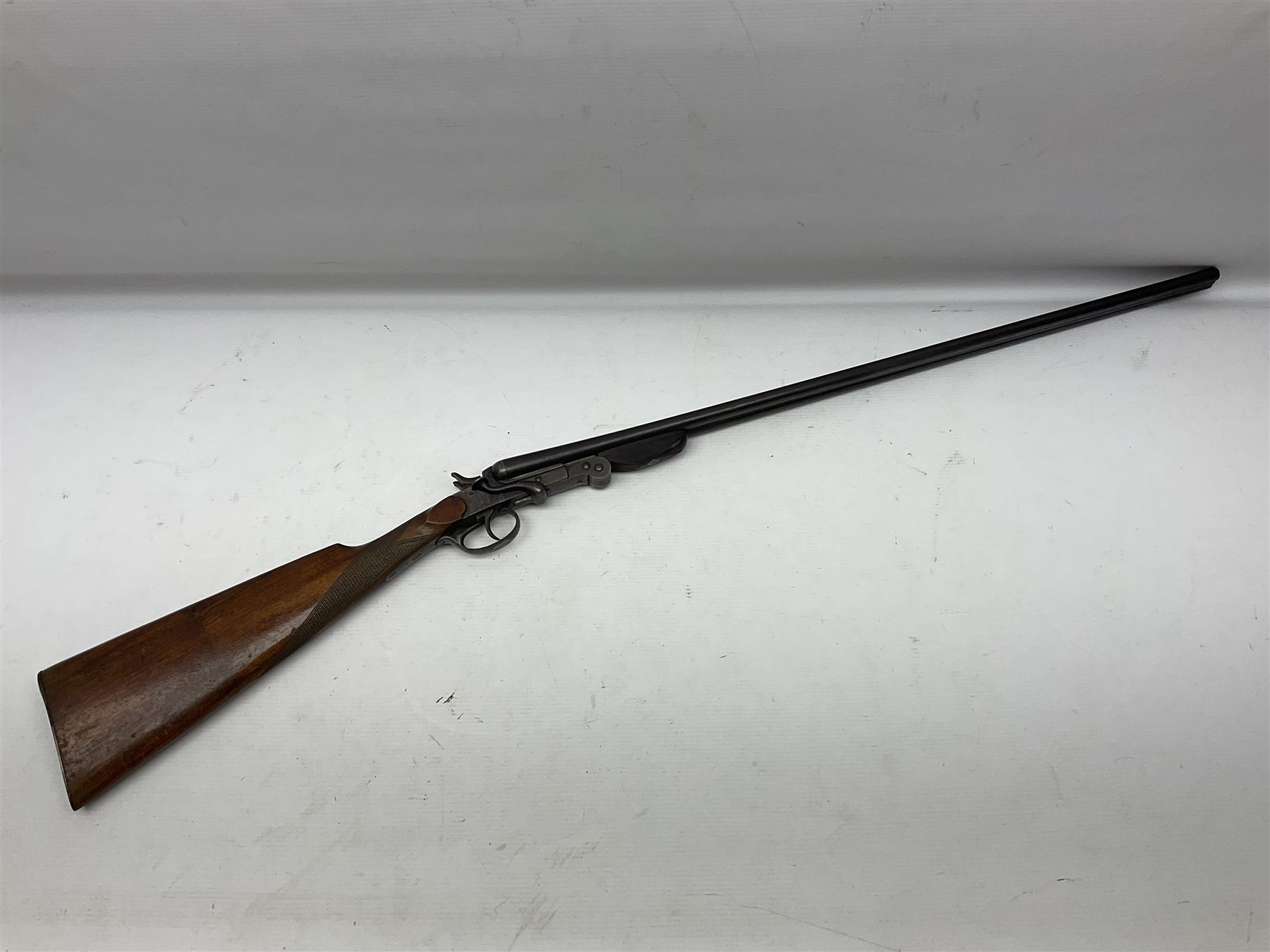 SHOTGUN CERTIFICATE REQUIRED - Belgian .410 folding double barrel hammer shotgun wit 71cm(28