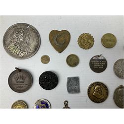 Para-numismatic and miscellaneous items, including enamelled coins, coin weights, model/toy coinage, gaming token, Indian temple tokens etc