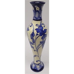  Moorcroft Pottery vase decorated in the 'Australian Orchid' pattern designed by Kerry Goodwin, 1913 - 2013 celebrating the centenary of the factory opening, H32cm  