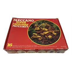 Meccano - Super Highway Multikit, No.2 Construction Kit and 07807 Farm Tractor Construction Kit; all boxed with instructions; and quantity of Plastic Meccano with Sets 300/400 instructions.