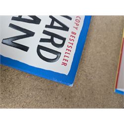 Eight first edition books, comprising signed Bob Mortimer 'And Away' autobiography, signed Richard Coles 'Murder Before Evensong' and six Richard Osman books, including 'The Thursday Murder Club' and 'The Last Devil To Die', with two Richard Osman signed bookplates