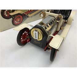 Mamod Steam Roadster; boxed with steering rod.