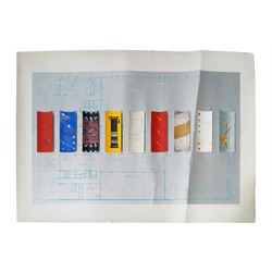 Sir Brian Clarke (British 1953-2025): 'After Densitometry', limited edition artist's proof screenprint signed and dated 1980 in pencil 58cm x 93cm (unframed)
Notes: Clarke was an architectural artist born in Lancashire. This work was commissioned to mark the opening of the optics manufacturer Olympus European headquarters in Hamburg.