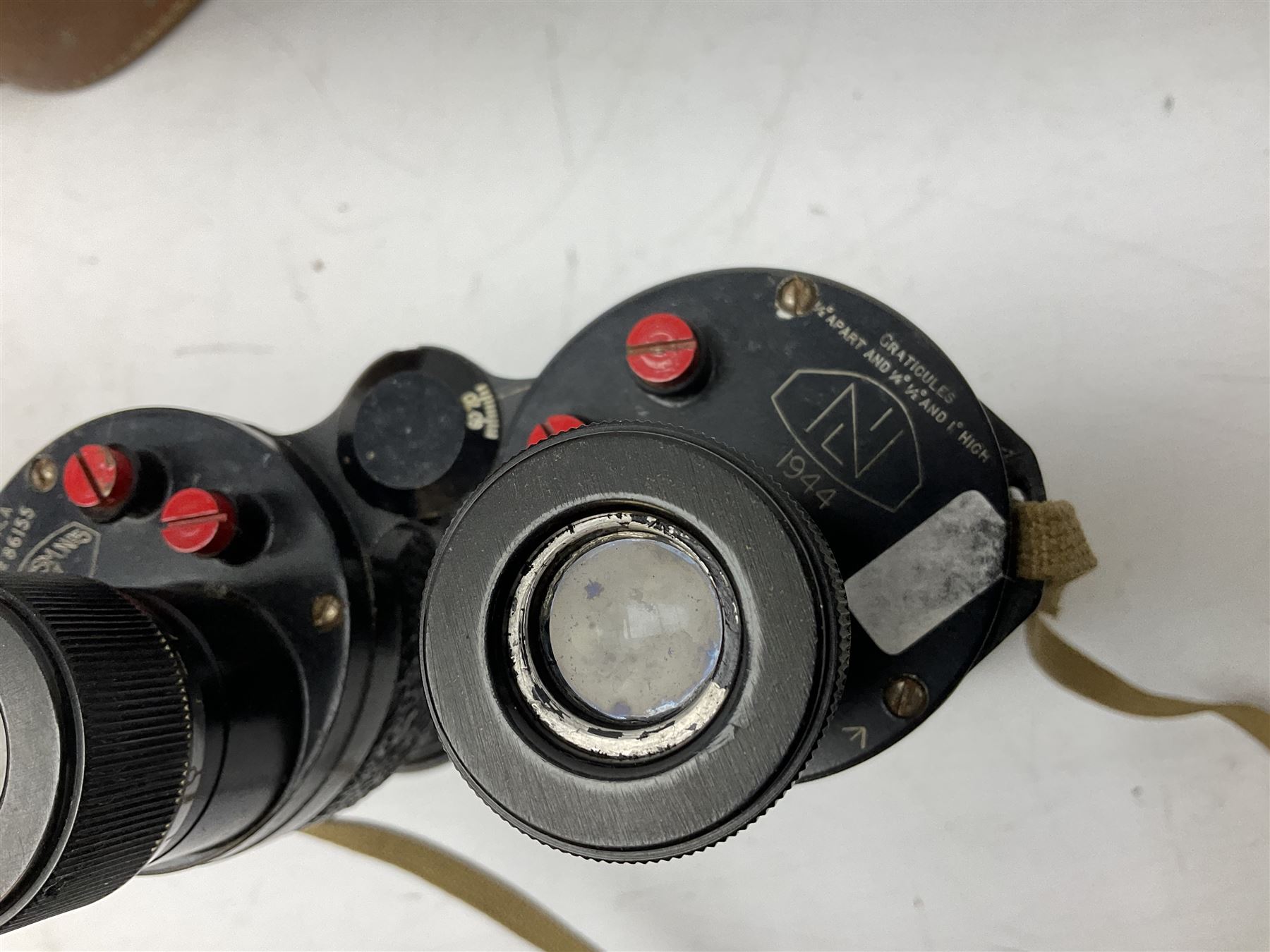 Pair of Bausch & Lomb U.S.A. 30mm binoculars and a pair of WWII period Bino Prism No.5 MKV 7X binoculars dated 1944 (2)