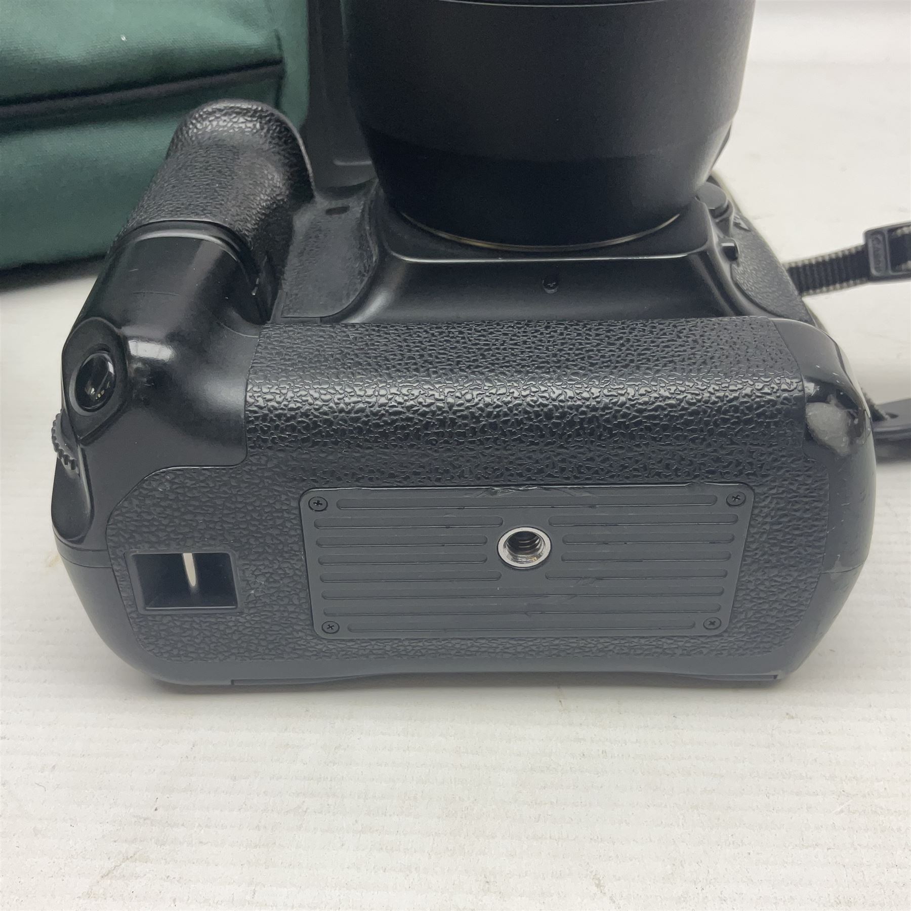 Canon EOS 5D camera body, with 'Tamron SP 70-300mm F/4-5.6 lens, and accessories, together with soft case