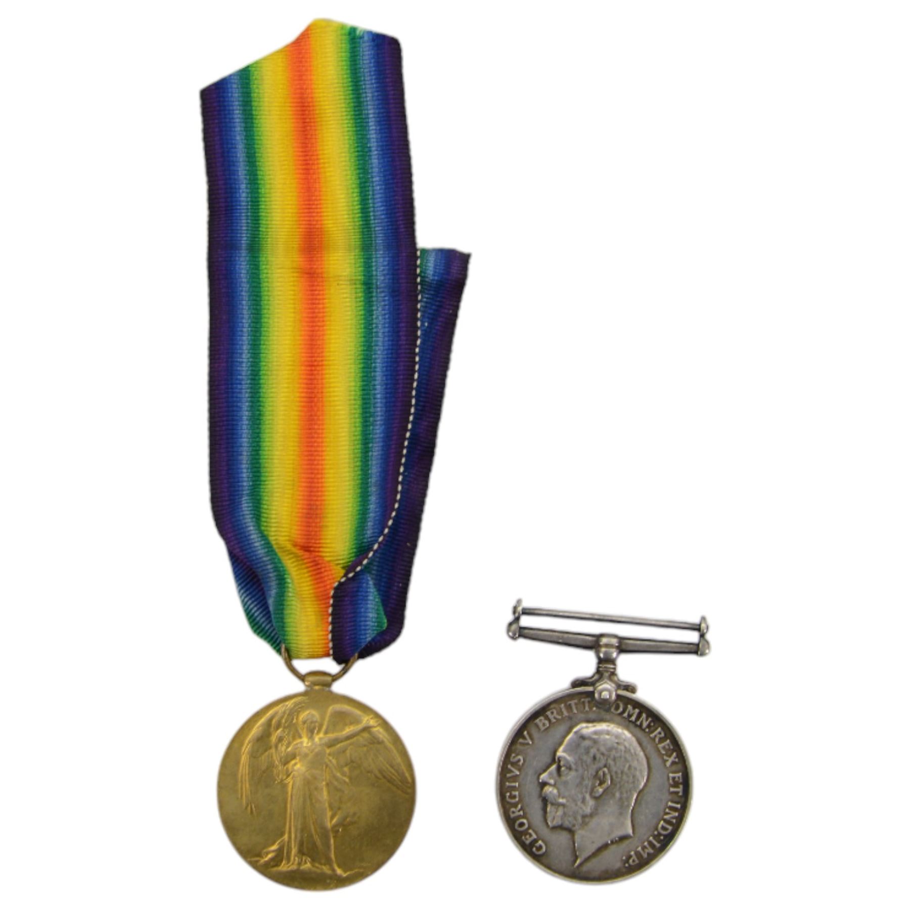 WWI two pairs of medals, British War Medal and Victory Medal,  awarded to 119982 Cpl Jesse Francis Stevens Royal Army Medical Corps and L.Z 6415 S.G Roffey Tel. Royal Naval Volunteer.Reserve, together with with two other WWII medals, 1914 Christmas tin and ephemera 