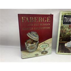 Collection of antiques reference books, mainly art, including The Pre-Raphaelites, Burne & Jones, Van Gough, The Art of Beatrix Potter, Faberge, Princely Treasures etc