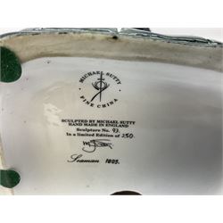 Michael J Sutty limited edition Seaman figure from the Trafalgar Period (1805), 93/250, from the British Naval Figures series, H21cm