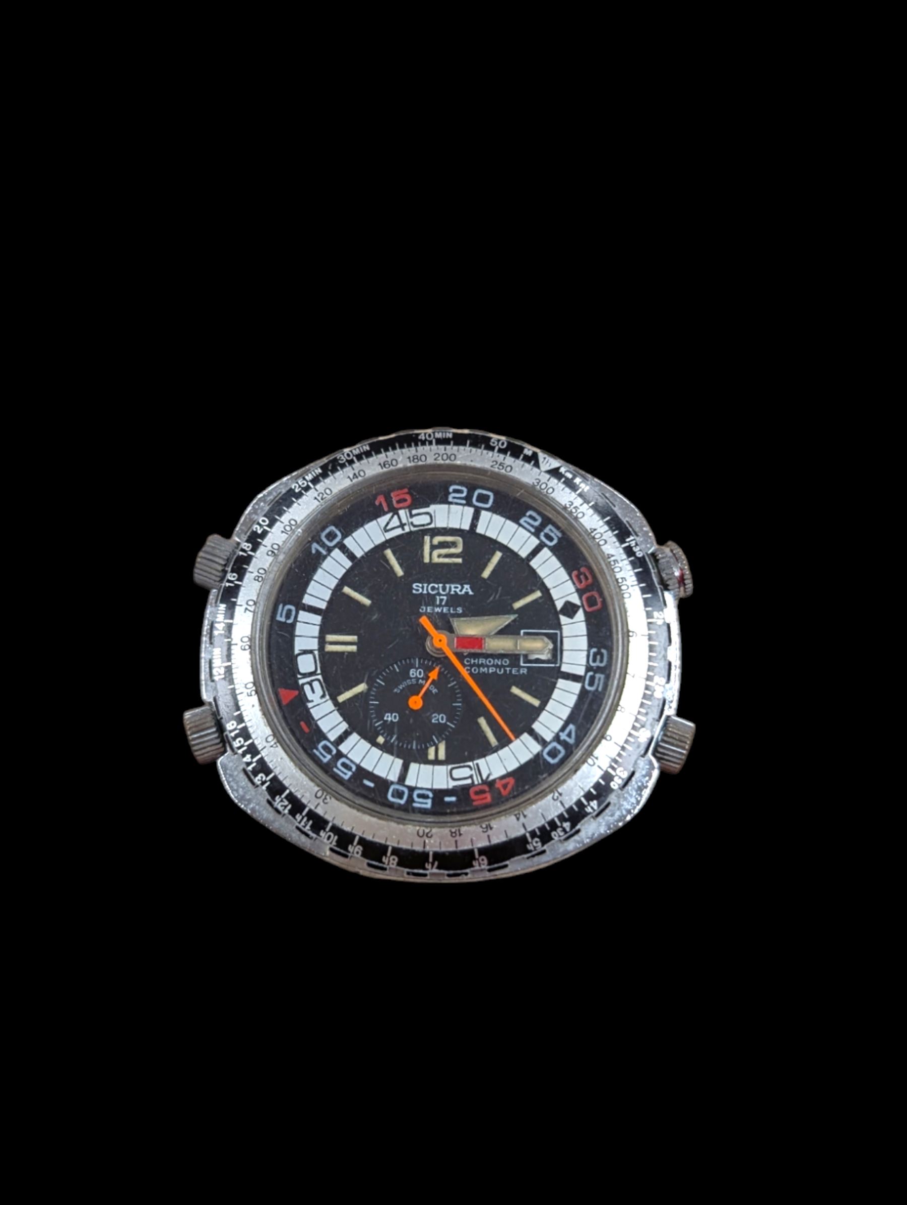 Sicura Chrono Computer wristwatch