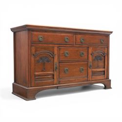 Early 20th century Arts and Crafts walnut sideboard