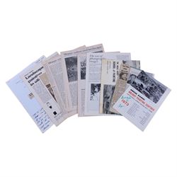 Angus Bernard Rands (British 1922-1985): Winter Scenes, set of four watercolours signed with initials, one dated 1972, max 15cm x 21cm; together with a collection of memorabilia, including a letter and various Christmas cards (unframed)