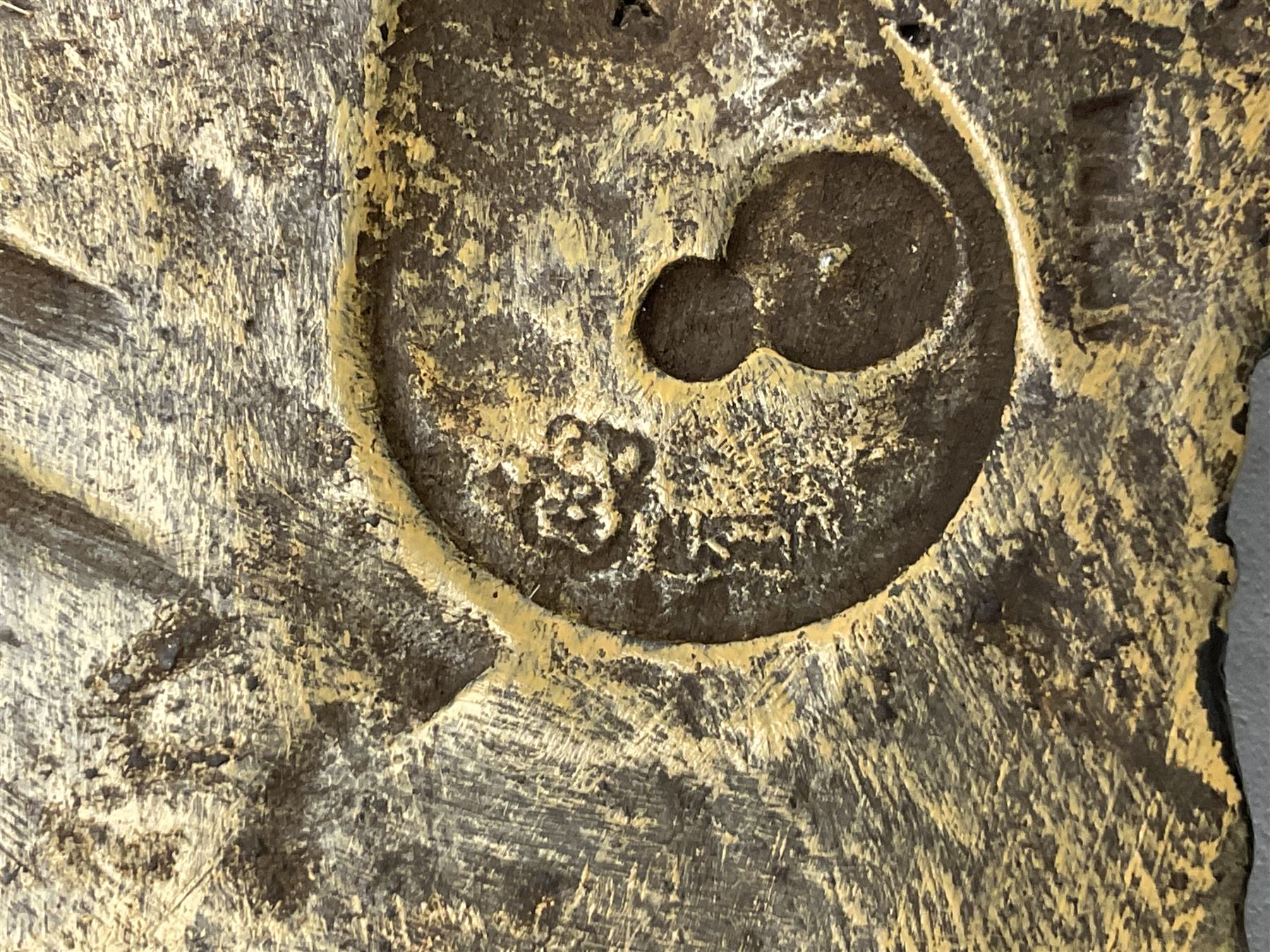 Attributed to Franz Xavier Bergman, cold painted bronze modelled as a lion skin, stamped beneath with B within an amphora and Austria, L10cm