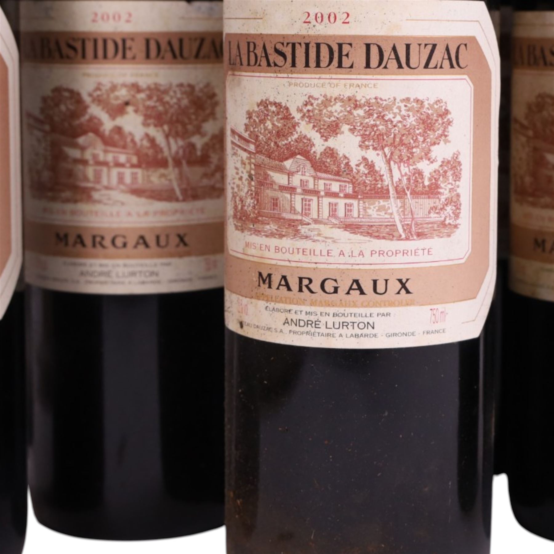 Chateau Dauzac 2002 Margaux, 750ml, 13% vol, twelve bottles