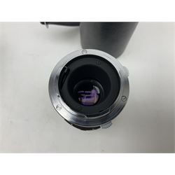 Olympus Pen FV camera body, serial no. 120981, with 'Olympus F.Zuiko Auto-S 1:1.8 f=38mm' lens, serial no. 251523, 'Olympus Zuiko Auto-zoom1:3.5 f=50-90mm, serial no. 135752 and clip on shoe