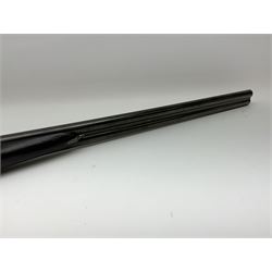 Charles Boswell 12-bore side-by-side double barrel box-lock non-ejector sporting gun, with 71.5cm sleeved barrels, thumb safety, walnut stock with chequered grip and fore-end, serial no.12720, L112.5cm overall SHOTGUN CERTIFICATE REQUIRED