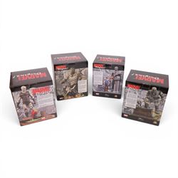 Four Diamond Select Toys limited edition Marvel Origins figures, comprising The Incredible Hulk, Amazing Spider-Man, Iron Man and Daredevil, all boxed with certificates of authenticity