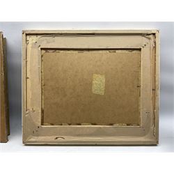 Bohuslav Barlow (Czechoslovakia 1947-): Northern Street Scene, oil on canvas laid on board signed and indistinctly dated 30cm x 39cm 