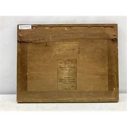 Edward H Thompson (British 1879-1949) 'June - Derwentwater and Causey Pike from Broomhill Point, watercolour signed and dated 1922, titled on artist's studio label verso 20cm x 30cm