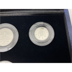 The Royal Mint United Kingdom Queen Elizabeth II 2006 silver coin set 'The Queen's 80th Birthday Collection' including maundy coinage, cased with certificate 