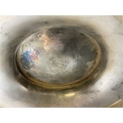 Silver plated Barker Ellis wine cooler of campagna form, the body of part fluted form with twin lion mask modelled handles, upon a circular foot, impressed mark beneath, H22.5cm 