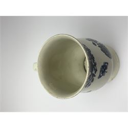 Late 18th century Liverpool Seth Pennington mug, circa 1780-90, of baluster form decorated in the Natural Sprays pattern, H13cm
