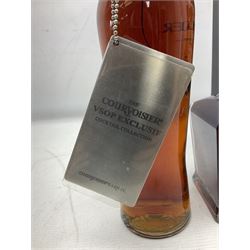 Jack Daniels, single barrel Tennessee whisky, 700ml, 45% vol, Jack Daniels, Tennessee whiskey master distiller series No.4, 700ml, 43% vol, and Courvoisier VSOP cognac, 70cl, 40% vol (3)