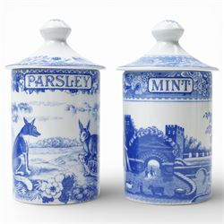 Set of six contemporary Spode 'The Spode Blue Room Collection' Spice Pots, boxed