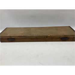 W.W. Greener 12-bore side-by-side double barrel non-ejector shotgun, with 76cm barrels, side safety, engraved lock, figured walnut stock with chequered grip and fore-end, no.33408, 120.5cm overall; in fitted canvas covered case with tools and accessories including .22 12-bore dog training device. SHOTGUN CERTIFICATE REQUIRED.