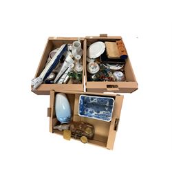 Chess set, together with other collectables including model plane, in three boxes 