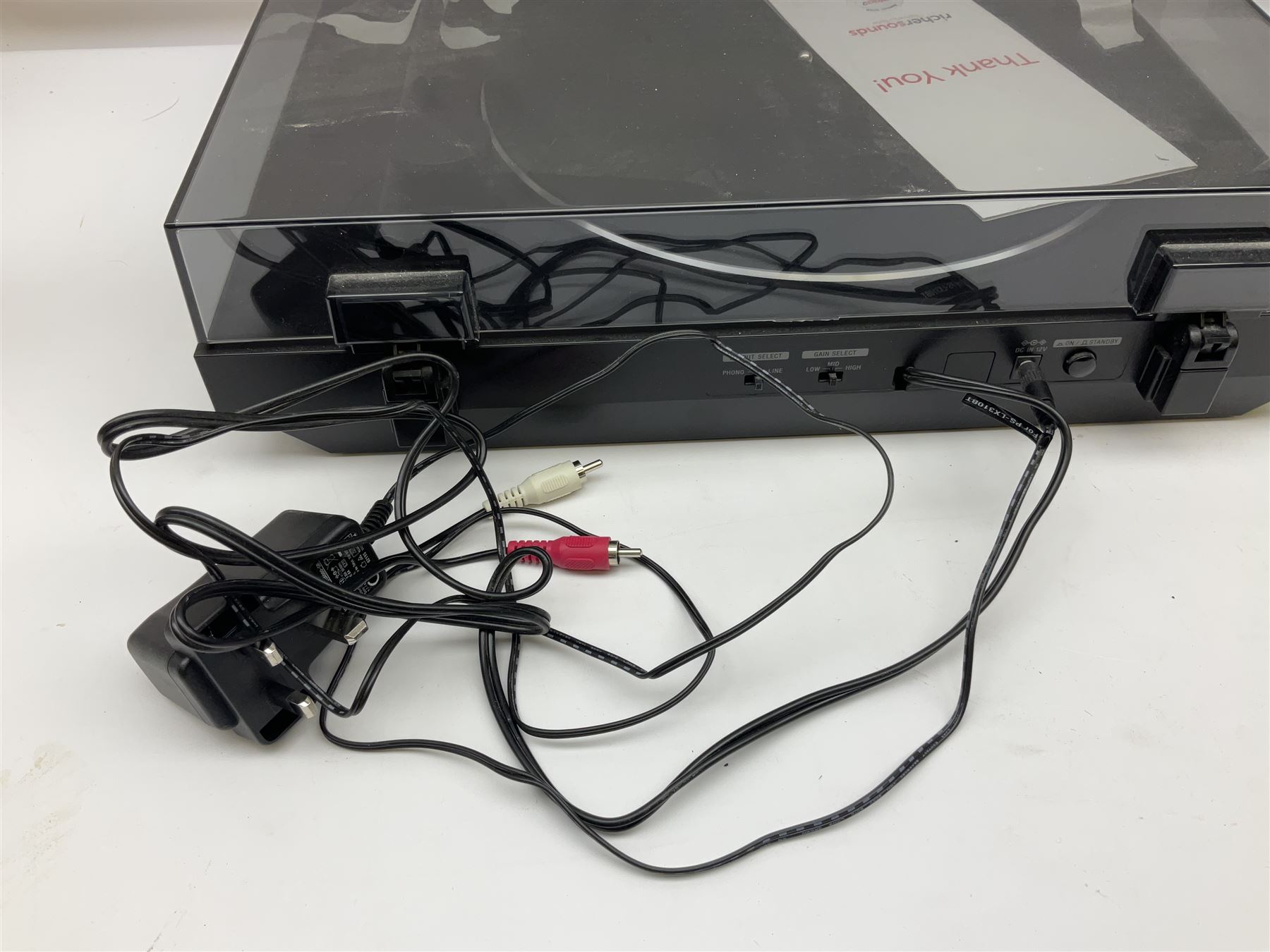 Sony PS1X310BT record player with original 2019 invoice; and quantity of sheet music in carrying case 