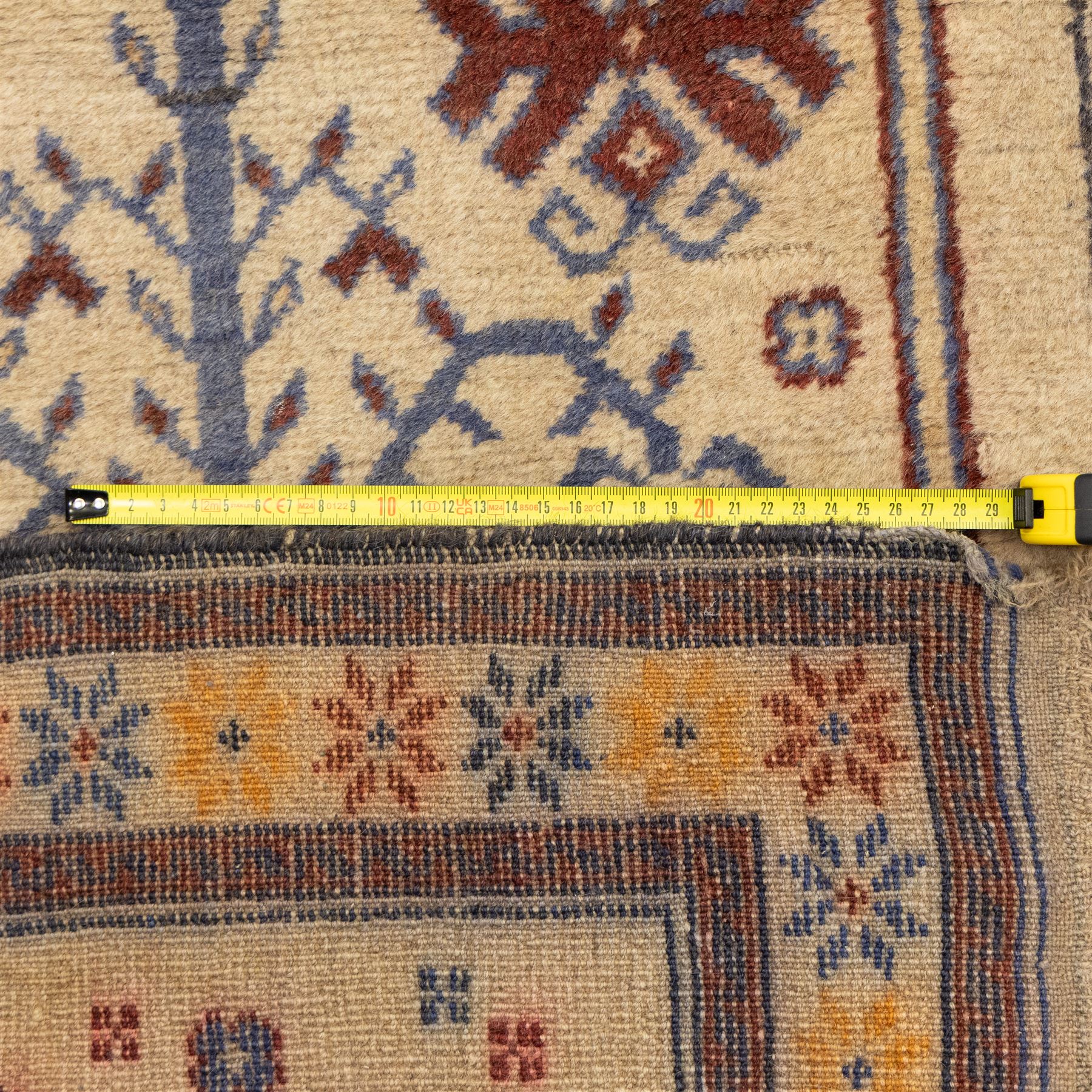 Four Persian rugs, Turkish Anatolian rug, 194x131cm, Turkish Anatolian prayer rug  136x78cm, Persian Gabbeh prayer rug 88x67cm, Caucasian Kazak rug 152x100cm (4)