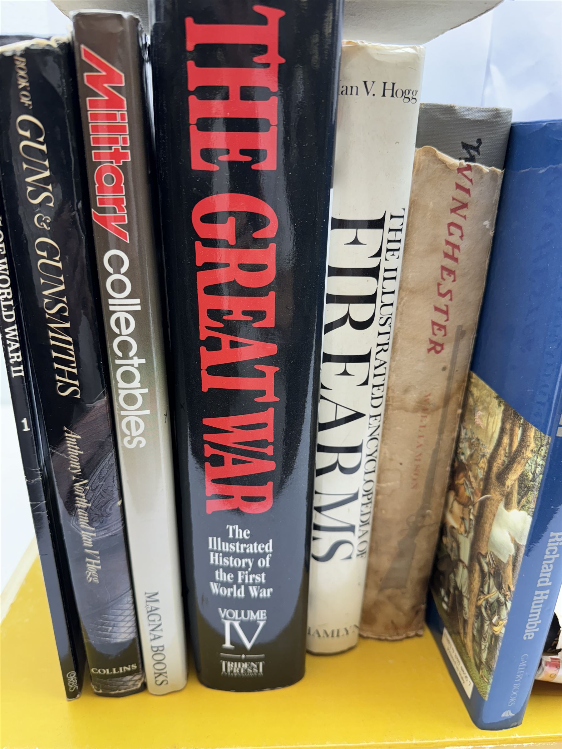 Saber, Clifford; Desert Rat Sketch Book, published by Sketchbook Press, New York 1959 in slipcase, together with military reference books, including The Illustrated Encyclopedia of Fire Arms, Winchester the gun that took the West etc