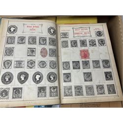 Great British and World stamps, including Austria, Hungary, Switzerland, France, Italy, Sweden, United States of America etc, various first day covers, stamps on envelope pieces etc, housed in albums, folders and loose, in three boxes