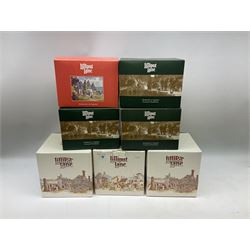 Seven Lilliput Lane cottages from the British and English collections, to include Paradise Lodge, Traveller's Rest etc, all boxed with deeds