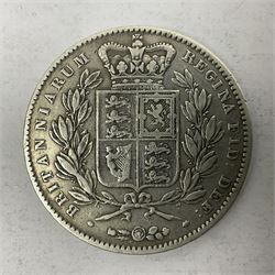 Queen Victoria 1847 silver crown coin