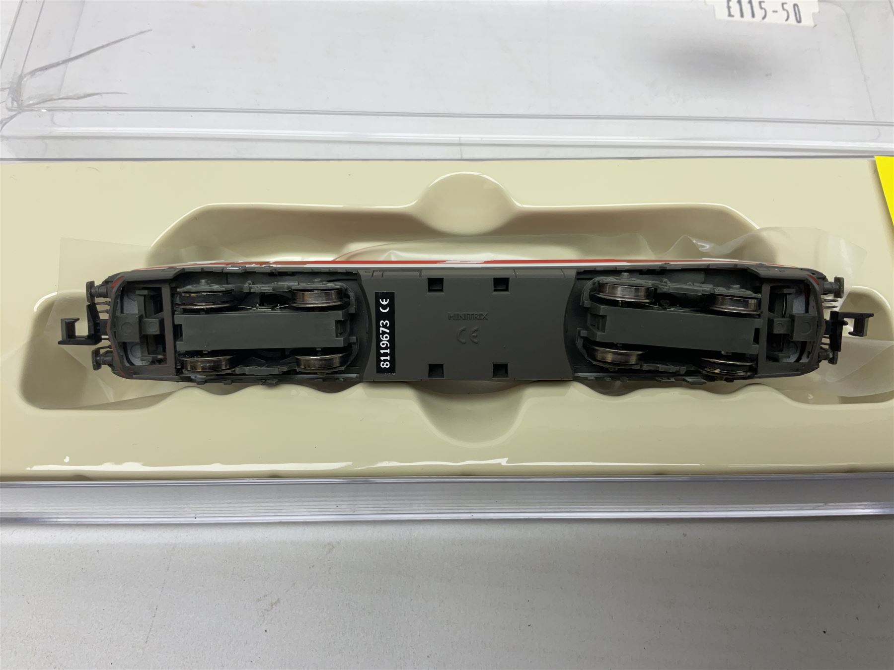 Trix Minitrix 'N' gauge - two locomotives - No.12170 E-LOK REIHE 1012 EP.V; boxed; and SBB CFF/FFS single pantograph No.11153; unboxed (2)