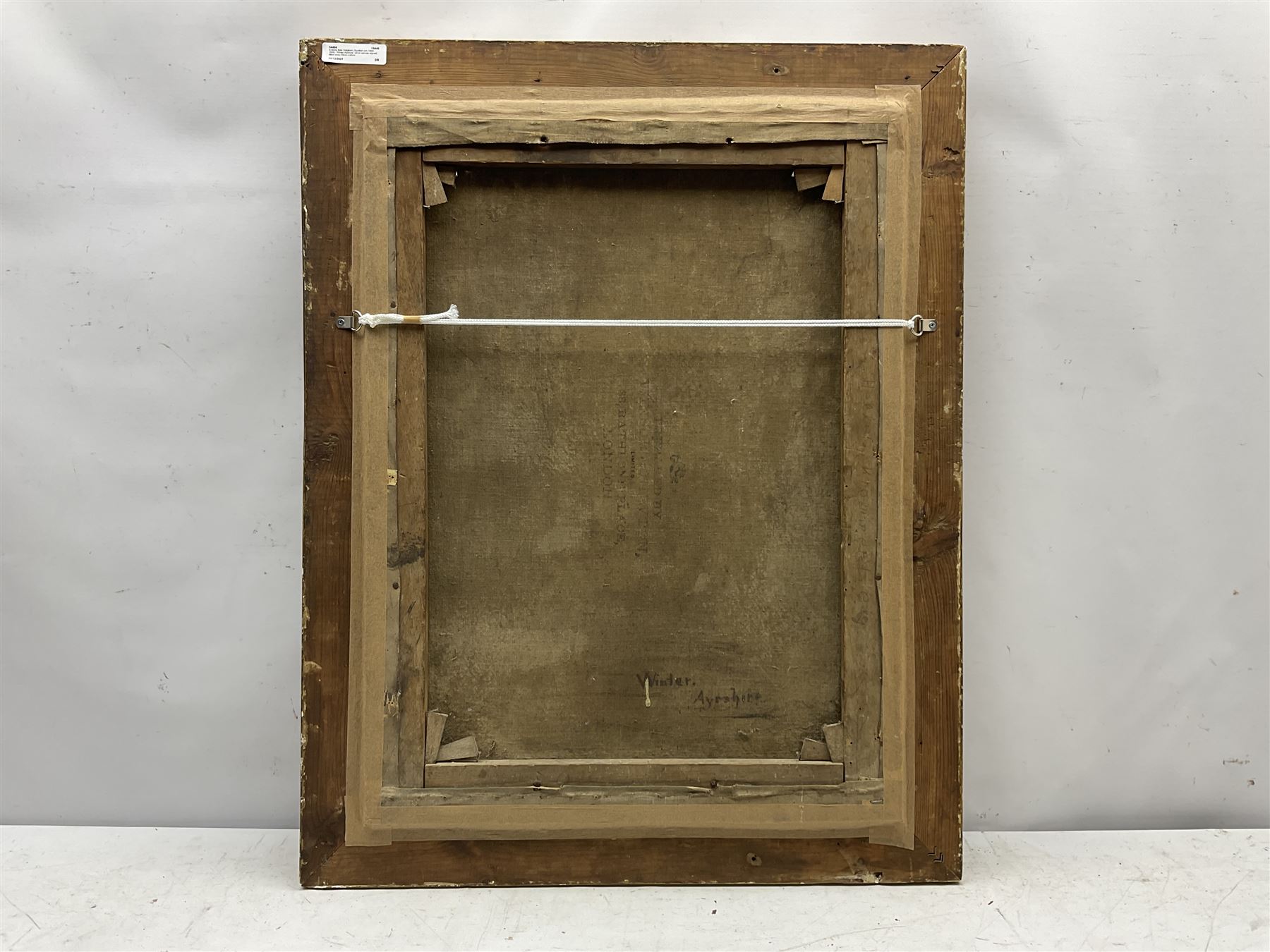 Andrew Adie Dalgleish (Scottish exh.1880-1904): 'Winter Ayrshire', oil on canvas signed, titled verso 59cm x 43cm