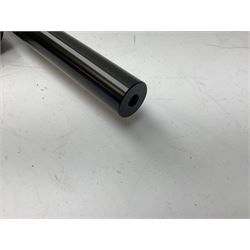 Weihrauch HW100 .22 calibre PCP repeating air rifle; walnut thumbhole stock with textured pistol-grip; Nikko Stirling Silver Crown 3-9x40 telescopic sight; integral sound moderator; No.1901181 L99cm overall; in gun sling; with Logun Combi-Pump and quantity of pellets