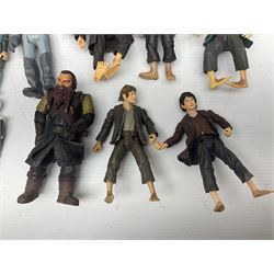 Collection of 80s-00s collectable figures from Lord of the Rings, Masters of the Universe, Thunderbirds etc