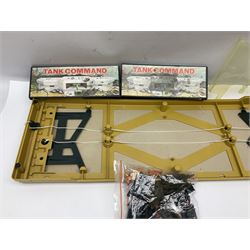 Ideal 'Tank Command' battle action game; boxed; Kay 'Pin Football' bagatelle game; Coleco Cabbage Patch Kids 'Carita Aleen' doll; boxed with certificate; and Palitoy composition head and body doll; boxed (4)