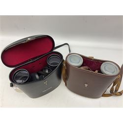 Six cased pairs of Pentax binoculars, comprising 10x50 Field, no. 604, Asahi 7x50, Asahi 10x50, Asahi 8x40, Asahi 16x50,  Asahi 10x50 No. 62611